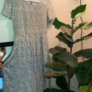 Light green midi dress